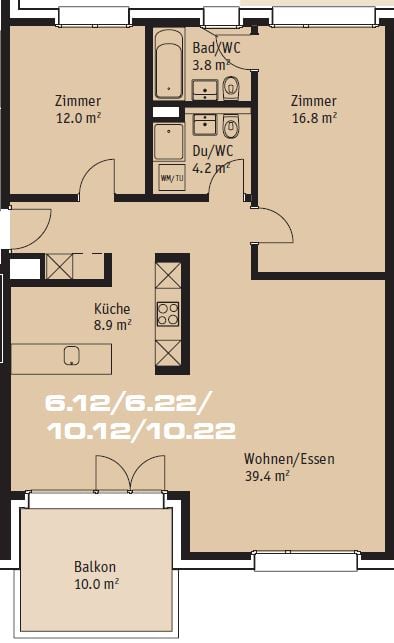 Moderne Wohnung in ruhigem Quartier 8