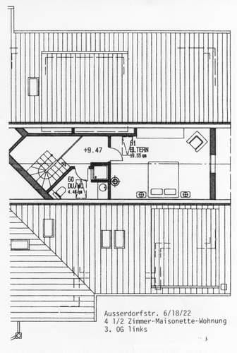 Mieten ohne Kaution - 2-stöckige Dachwohnung im Grünen 13