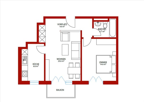 Moderne Wohnung an einer top Lage! 12