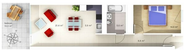 Appartement spacieux 6