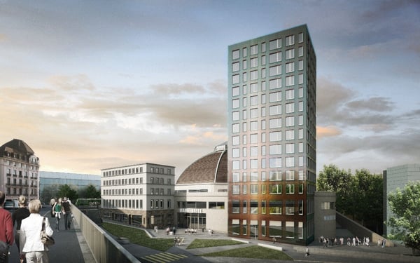 Wohnen im Markthallen Tower in unmittelbarer Nähe zum Bahnhof 1