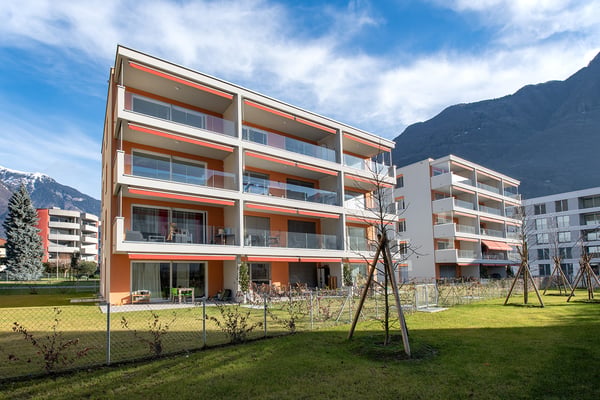 3.5 locali con giardino privato in zona tranquilla 1