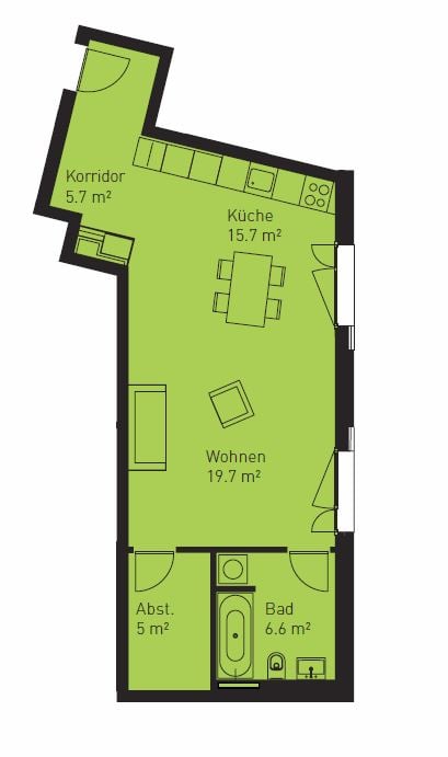 Single-Wohnung sucht Mieter 5