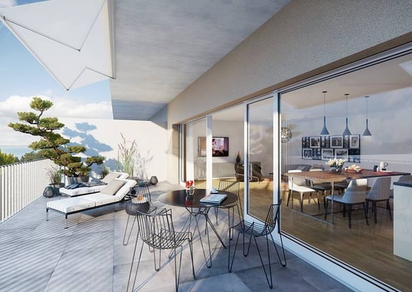 Magnifique attique de 2,5pces - Grande terrasse soleil levant 4