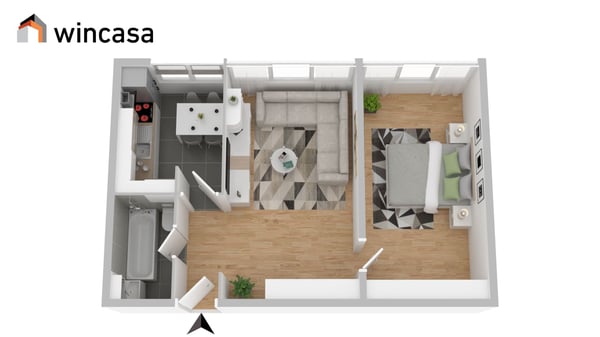 Joli logement dans le quartier du Jura 5