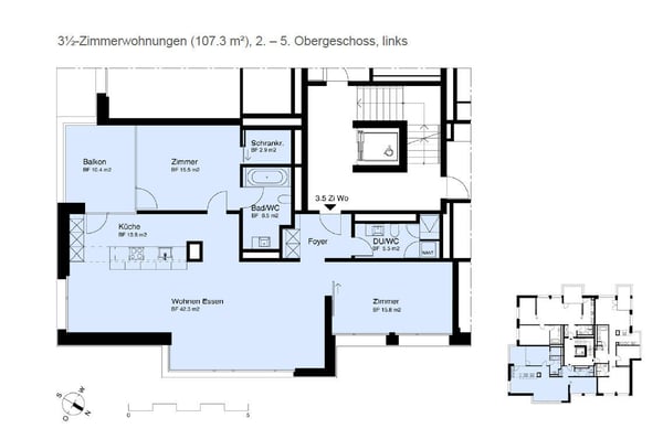 Grosszügige Wohnung im Herzen von Zürich Seefeld! 9