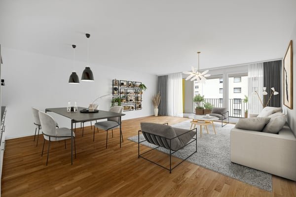 3.5 pièces moderne de 91m2 avec balcon 2
