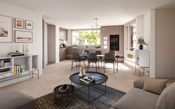 Stilvolle 2.5-Zimmer-Wohnung mit Terrasse in Zürich-Höngg 2
