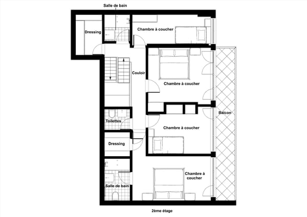 Magnifique appartement en triplex de 3 pièces à Champel avec terrasse 11