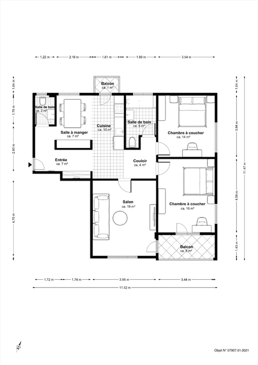 Spacieux appartement 1.5 pièces à louer - Caution gratuite ! 9