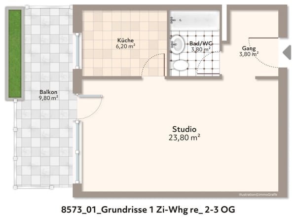 Singlewohnung direkt am Zürichsee! 4