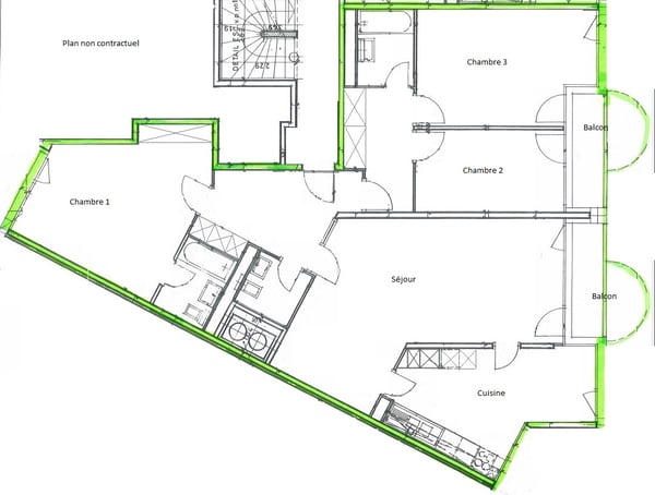 Champel : Superbe appartement avec 3 chambres 13