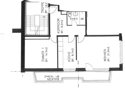 Grosszügige 2.5-Zimmerwohnung am Messeplatz! 9