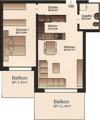 Sonnige Wohnung an zentraler Lage 7