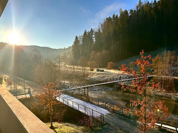 Moderne 1.5-Zimmer-Wohnung mit grosszügigem, verglastem Balkon und Disponibelraum 10