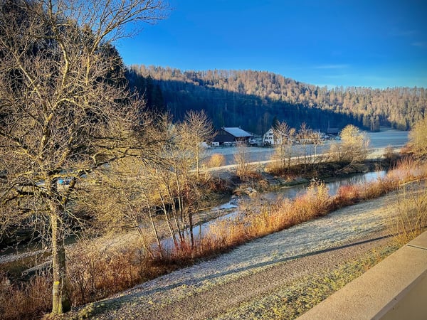 Moderne 1.5-Zimmer-Wohnung mit grosszügigem, verglastem Balkon und Disponibelraum 11
