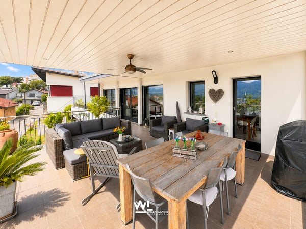 Spaziosa casa unifamiliare di 5.5 locali con vista panoramica, terrazze e giardino in vendita a Vacallo 11