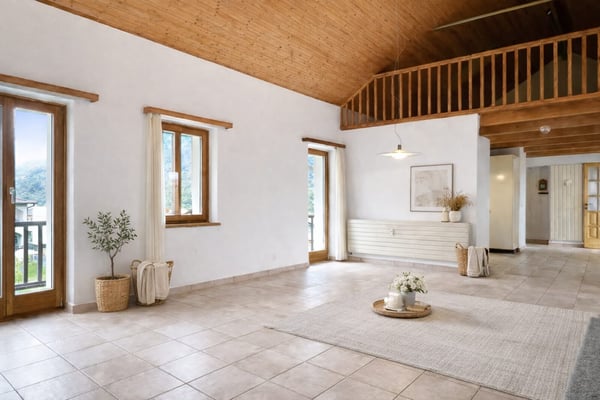 6-Zi.-Attika-Duplex mit Garten, Lift und Dachboden in Losone - hell und grosszügig