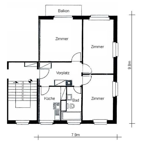 Zürich-Schwamendingen helle und schöne Wohnung befristet bis 30.09.27 2