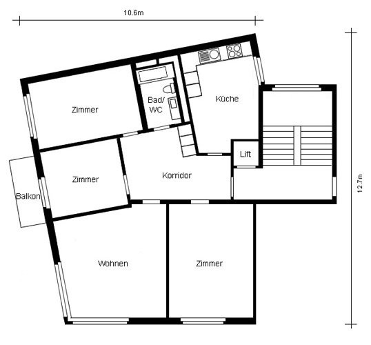 Charmante 4-5-Zimmerwohnung im Kreis 3 9