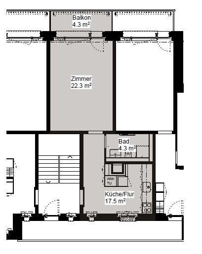 Charmante frisch sanierte Singlewohnung im Herzen der Stadt Winterthur 6