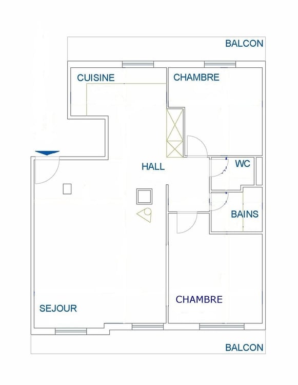 Attique moderne avec balcons - Jonction 2