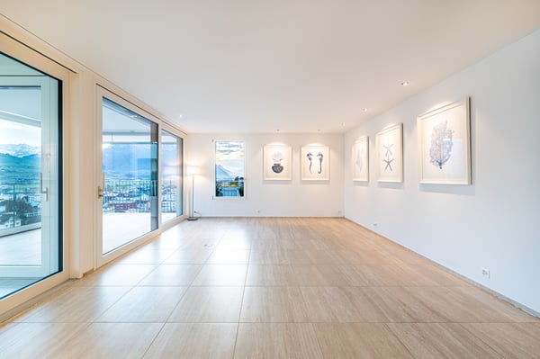 Sonnige Wohnoase mit Panoramasicht über See und Berge 2