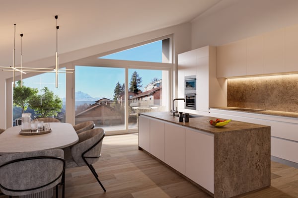 Neubauprojekt PRISMA7 - 3.5 Zimmer-Dachwohnung mit Bergsicht 1