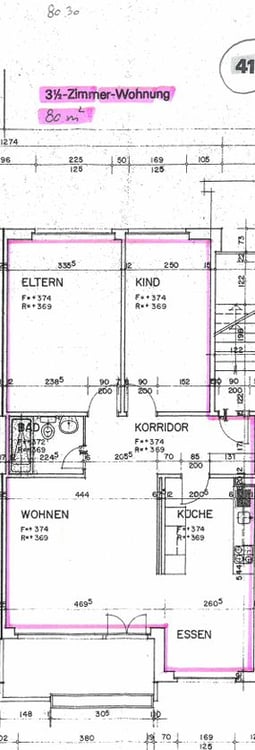 Grosszügige 3.5 Zimmerwohnung in Fussdi…