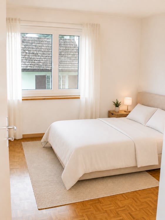 Klassisch geschnittene 3.5-Zimmerwohnung aus den 1960er-Jahren mit grosszügigem Wohnzimmer 3