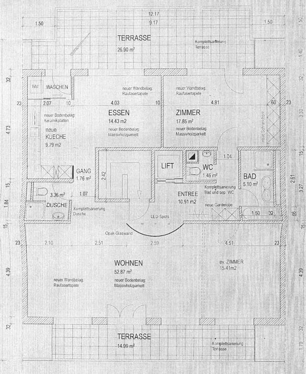 Helle 2-Zimmer-Attika-Wohnung 130m2 8