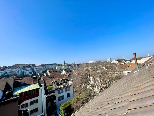 Aussicht über Basel! Moderne 3.5-Zimmer-Maisonette-Dachwohnung 58m2 3