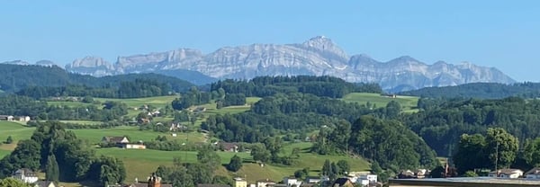 Zu verkaufen freistehendes 1½ Zi.-EFH mit grosszügigem Umschwung und Blick auf den Säntis /2 Gehminuten bis ÖV ! 2