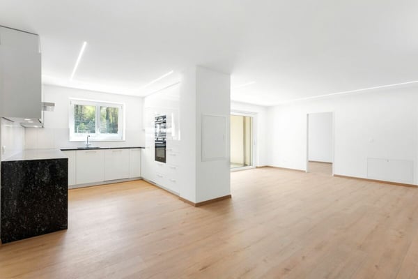 Zu verkaufen an der Bleichelistr. 5 im Bühler, bei Teufen: 1.5 Zimmer Erstbezugswohnung mit grosszügiger Einteilung im 1.OG. 3