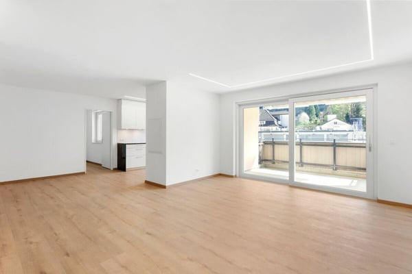 Zu verkaufen an der Bleichelistr. 5 im Bühler, bei Teufen: 1.5 Zimmer Erstbezugswohnung mit grosszügiger Einteilung im 1.OG. 4