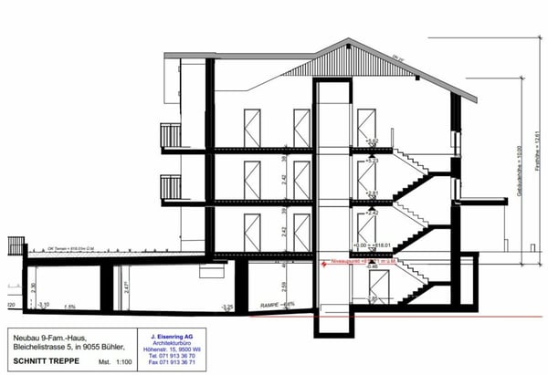 Zu verkaufen an der Bleichelistr. 5 im Bühler, bei Teufen: 1.5 Zimmer Erstbezugswohnung mit grosszügiger Einteilung im 1.OG. 12