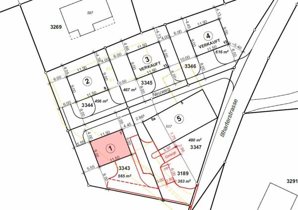 Zu verkaufen bei 8551 Wigoltingen, neues freistehendes 1½ Zi.-EFH am Südhang, an ruhiger, sonniger Lage mit Weitsicht /Massivbau ! 2