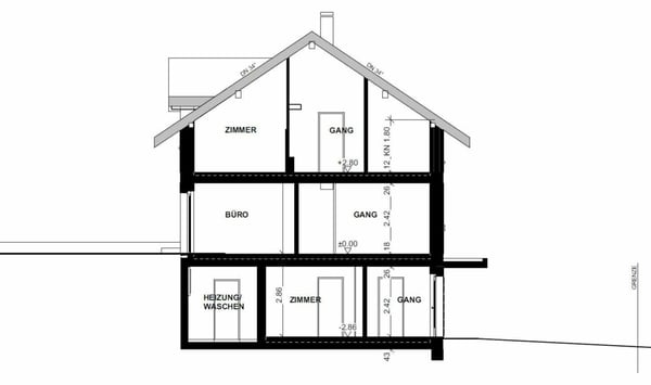 Zu verkaufen in 9541 Tuttwil bei Wängi, neues freistehendes 1½ Zi.-EFH, mit Doppelgarage, an ruhiger, sonniger Lage /Massivbau ! 6