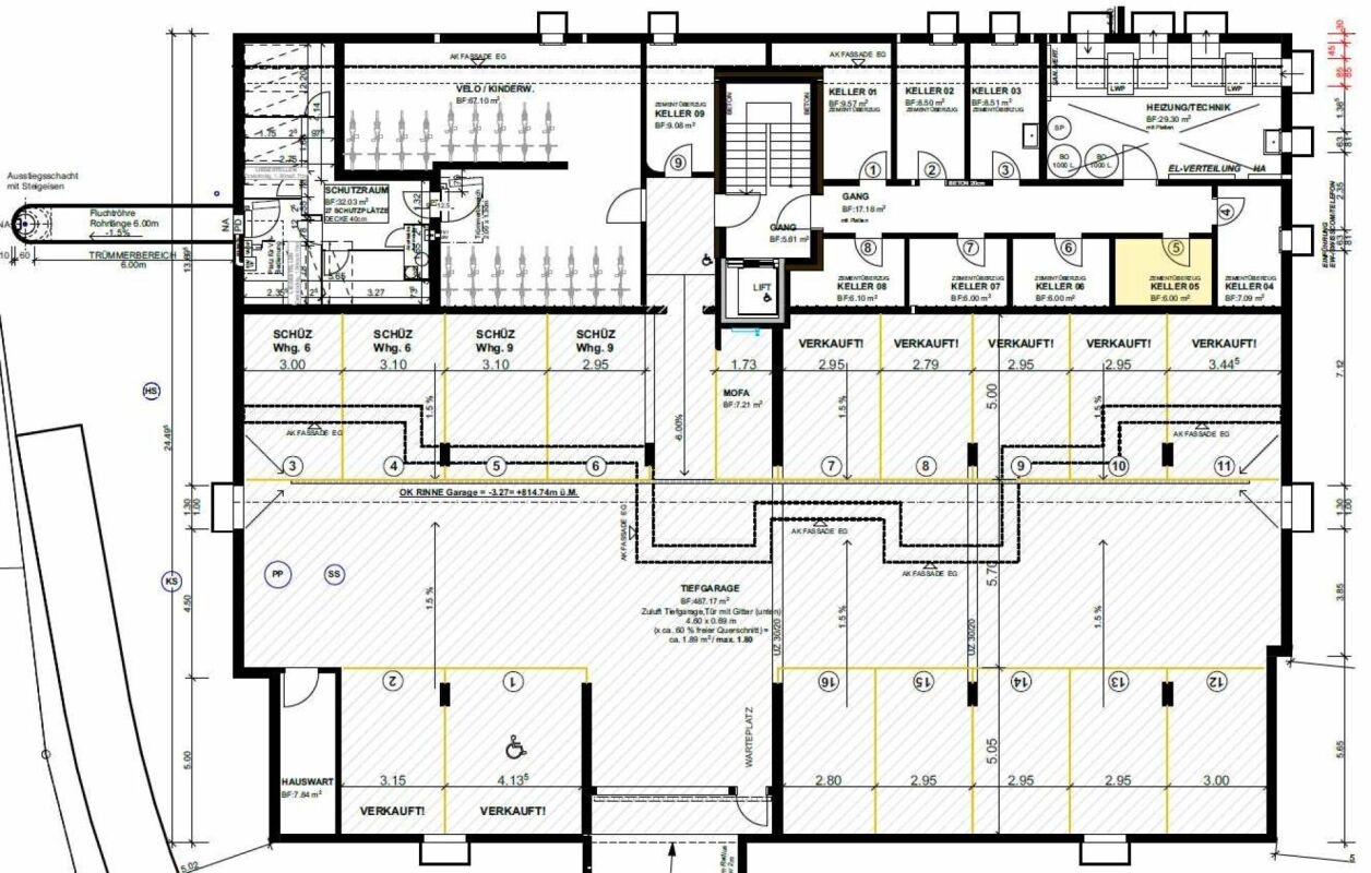 Zu verkaufen an der Bleichelistr. 5 im Bühler, bei Teufen: 3.5 Zimmer Erstbezugswohnung mit grosszügiger Einteilung im 1.OG.