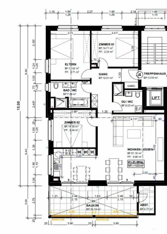Zu vermieten 4½ Zi.-Erstbezugswohnung an der Käsernstrasse 9 in 8355 Aadorf 7
