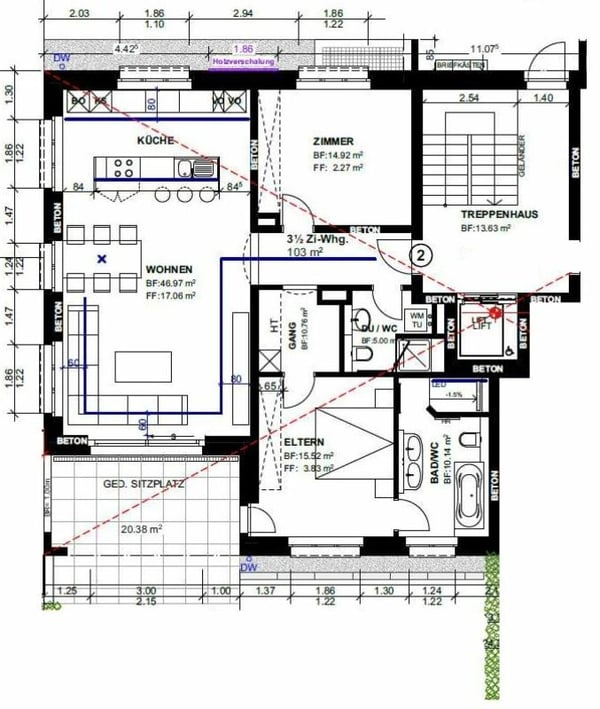Zu vermieten 3½ Zi.-Erstbezugswohnung in Maugwil /Steuergemeinde Wil ! 4