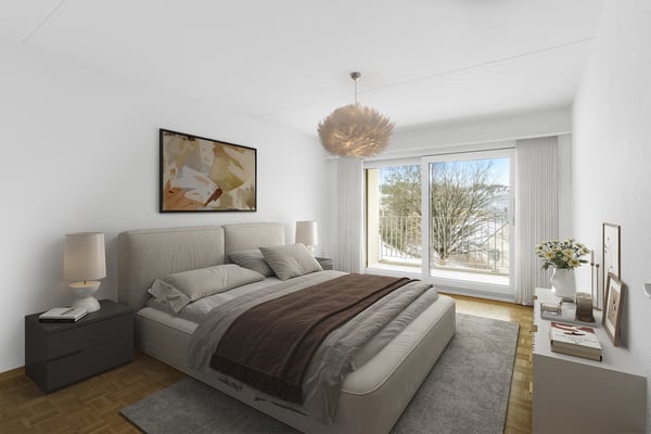 3.5-Zimmerwohnung mit sonnigem Balkon und Blick ins Grüne 2
