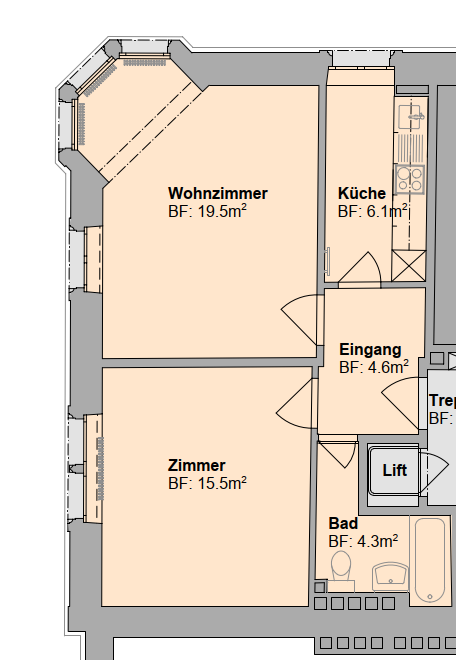 Befristet: Charmante Altbauwohnung bis zum 31.03.2027 zu vermieten 6
