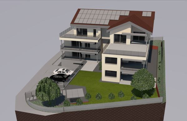 Erstvermietung  grosszügige 1.5-Zimmer-Wohnung an bevorzugter Hanglage 2