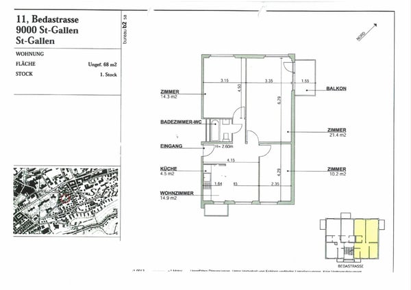 moderne 1.5-Zimmer-Wohnung mit zwei Balkonen 6