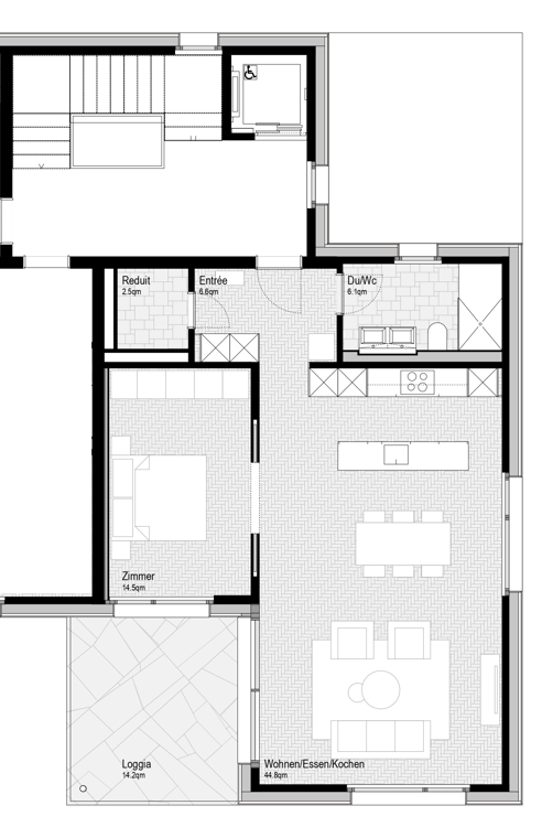 WOHNEN IM EIGENTUMSSTANDART | moderne 1.5-Zimmer-Wohnung mit grosser Loggia (Minergie) 14