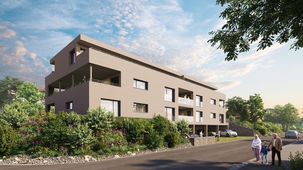Erstvermietung neue exklusive 3.5 Zimmerwohnung mit grosszügigem Sitzplatz 2