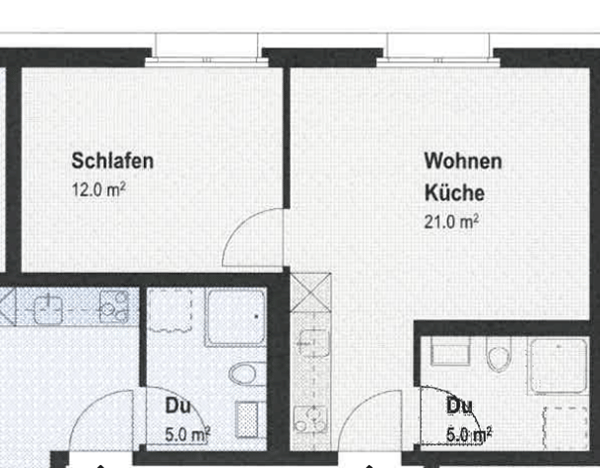 moderne neuwertige 2.5-Zimmer-Wohnung mit eigener Waschmaschine 6