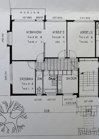 moderne 1-Zimmer-Wohnung mit zwei Balkonen 11