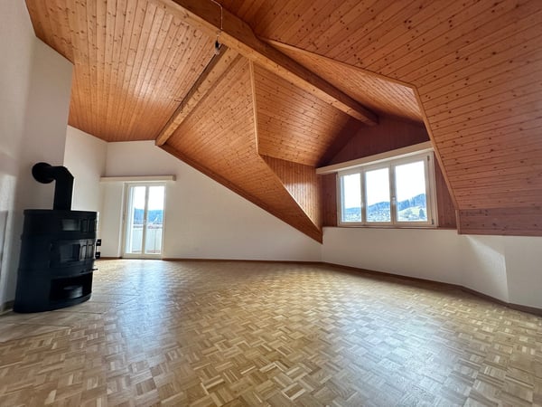 sehr grosse 4.5-Zimmer-Dachwohnung mit eigenem Waschturm und Lift 3